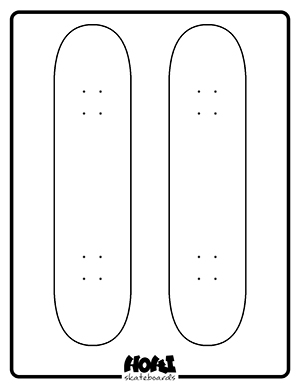 Hoki Skateboard 2 Blank Decks