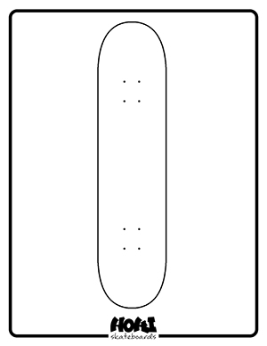 Hoki Skateboard Blank Deck